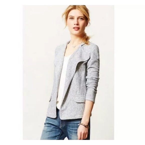 Anthro Saturday Sunday Striped Terry Blazer - Picture 1 of 11